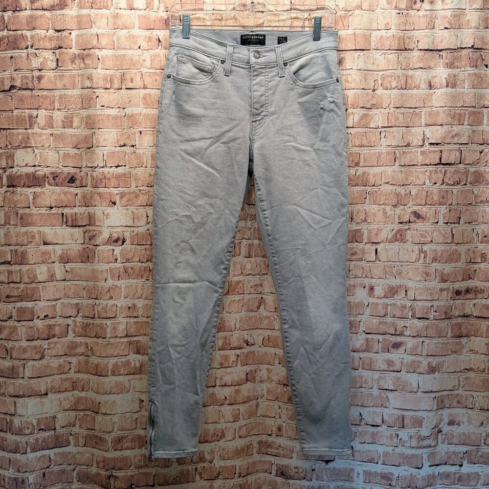 Lucky Brand Jeans AVA GRAY Mid Rise Skinny Size 10/30A